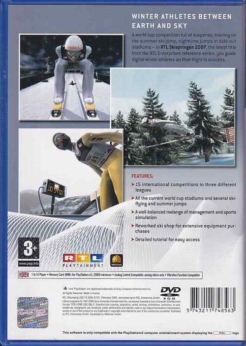 RTL Skijumping 2007 - PS2 (B Grade) (Genbrug)